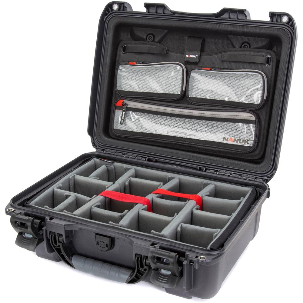 Nanuk 925 Estuche Duro con Kit Pro para Fotografía - Gráfico Gris, 21L, Impermeable y Li