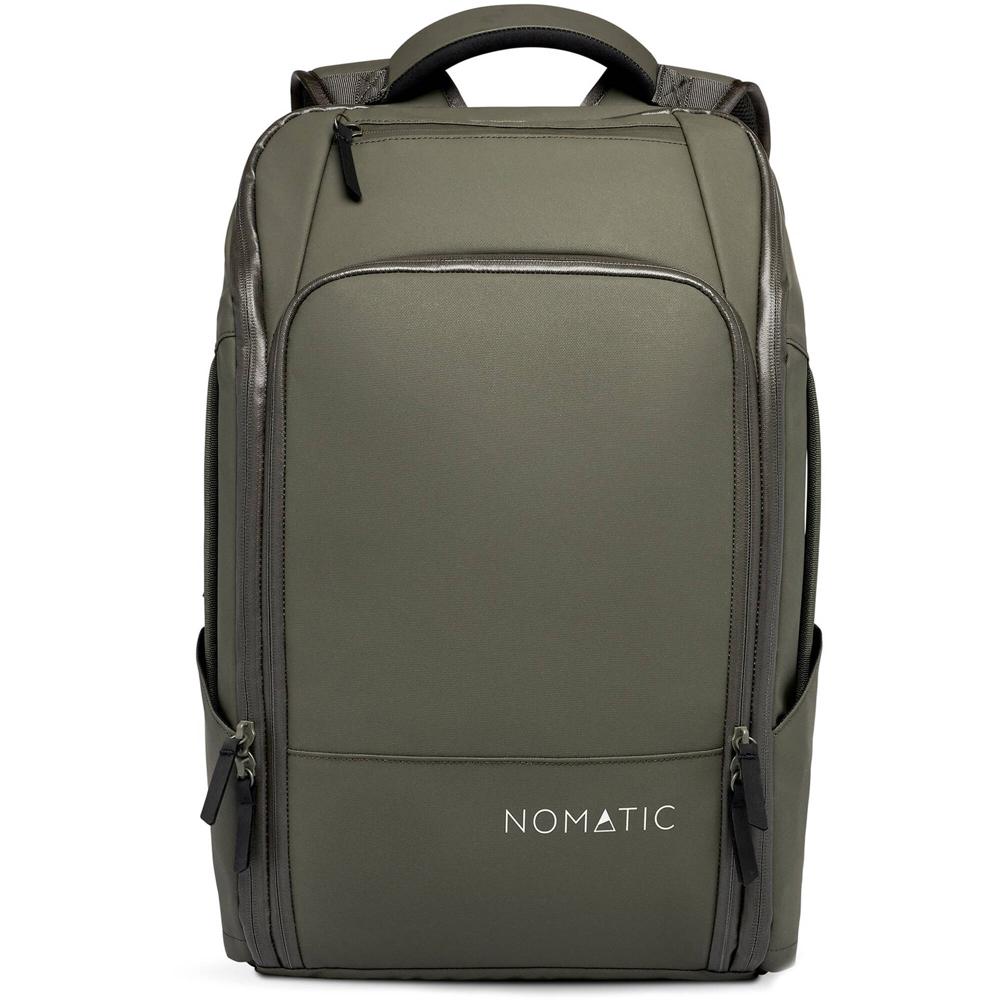 Nomatic Travel Pack 20L Olive - Mochila Expandible, Resistente al Agua, Compatible con Lap
