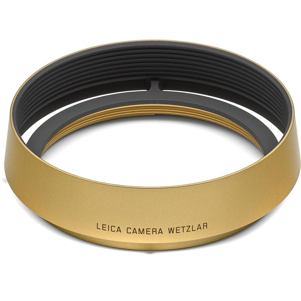 Leica Round Lens Hood Q para cámaras Q3 y Q2, 49mm, Brass con acabado mate