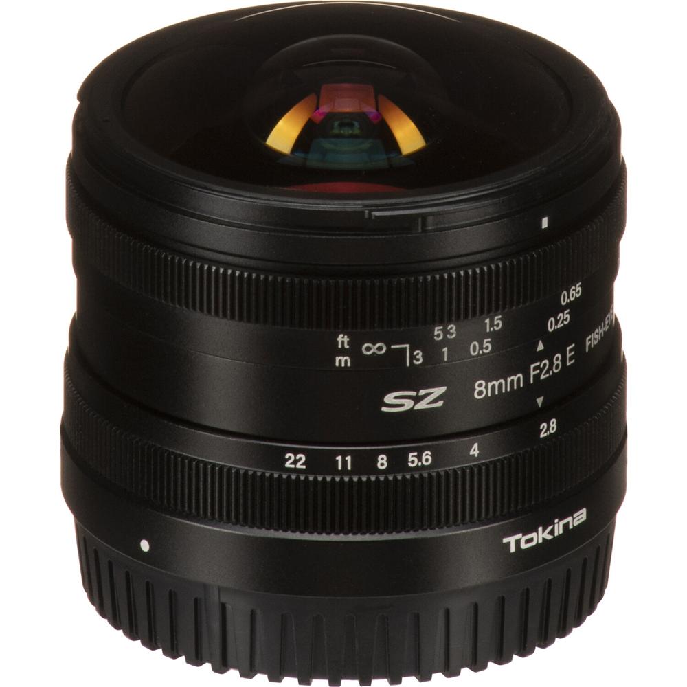 Tokina SZ 8mm f/2.8 Fisheye Lens para Sony E - 180° Ángulo de Visión, Distancia Mínima