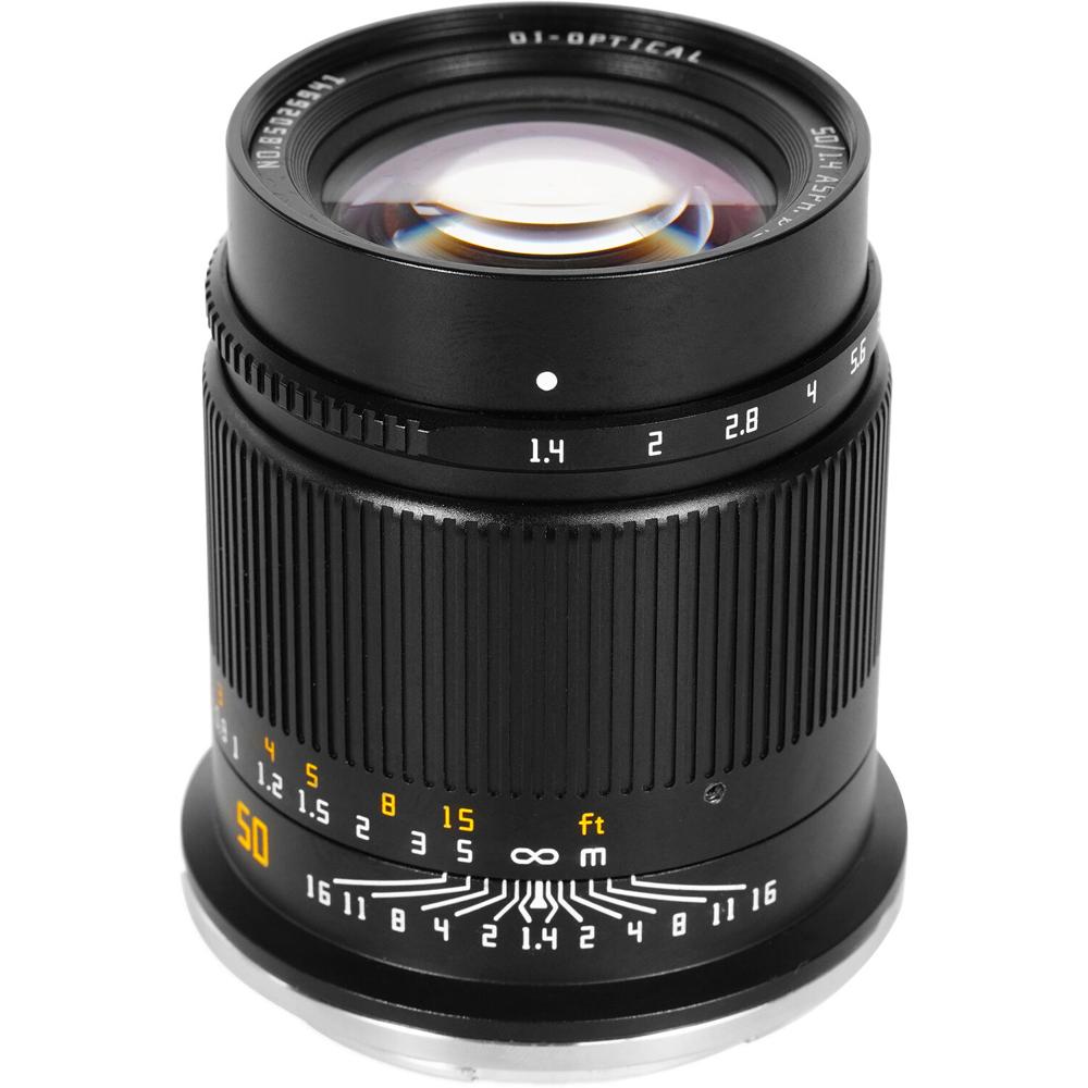 TTArtisan 50mm f/1.4 Lente de Enfoque Manual para Nikon Z - Apertura f/1.4, Distancia Mín