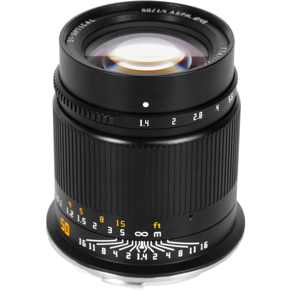 TTArtisan 50mm f/1.4 Lente de Enfoque Manual para Canon R - R-Mount, Abertura f/1.4 a f/16