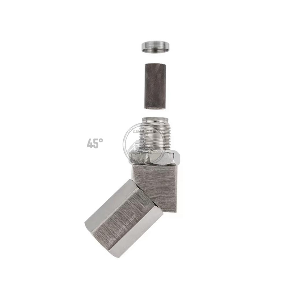 Mini catalizador Sensor de oxigeno Universal 45 GRADOS M18-1.5