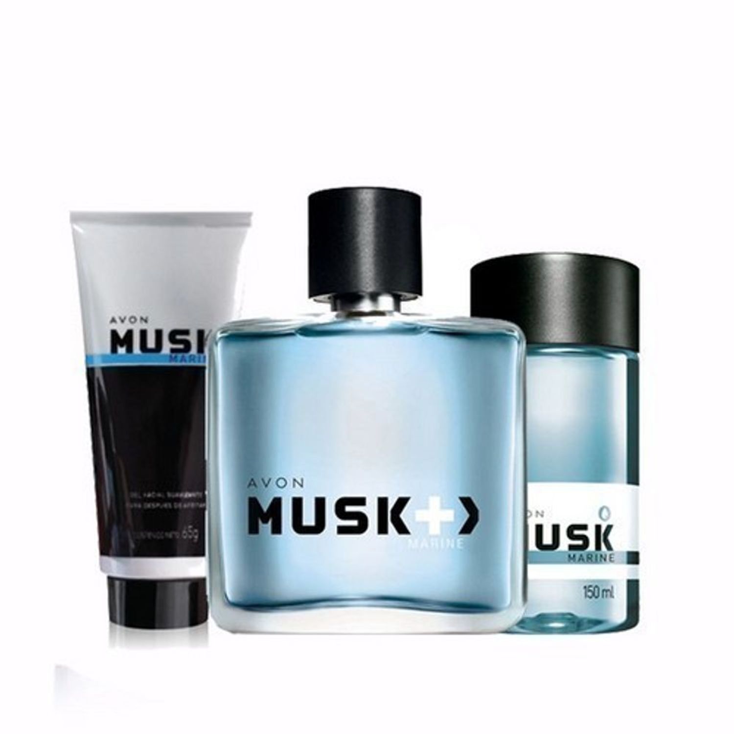 Musk Marine + Colonia Refrescante + After Shave Avon Oechsle