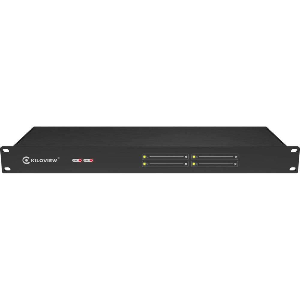 Kiloview Cradle 4-Channel Rackmount Unit 1 RU con Fuentes de Poder Redundantes y Módulos