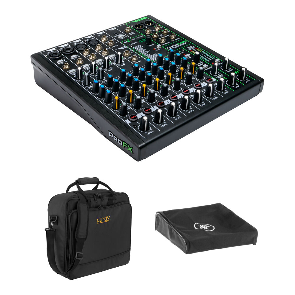 Mackie ProFX10v3 Mezclador de Sonido de 10 Canales con 4 Preamplificadores Onyx, Interfaz