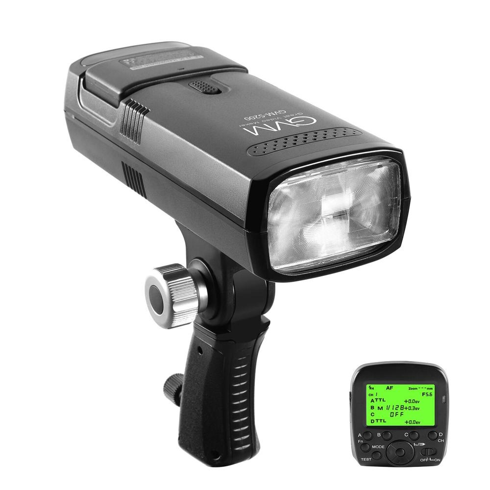 GVM Flash Speedlite TTL Li-Ion 200Ws con Trigger Inalámbrico 2.4 GHz para Canon, Nikon, S