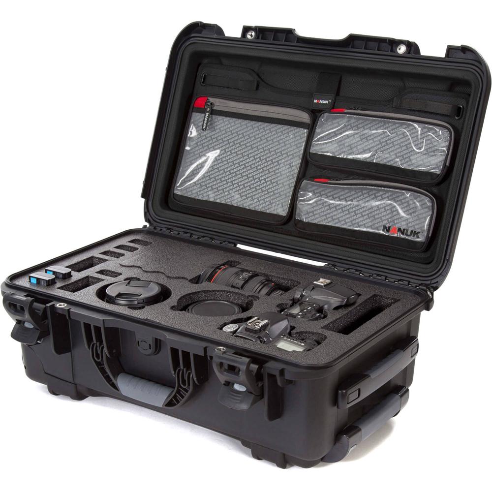Nanuk 935 Funda para Cámara DSLR con Espuma y Organizador de Tapa, Negra, 28.5L - Imperme