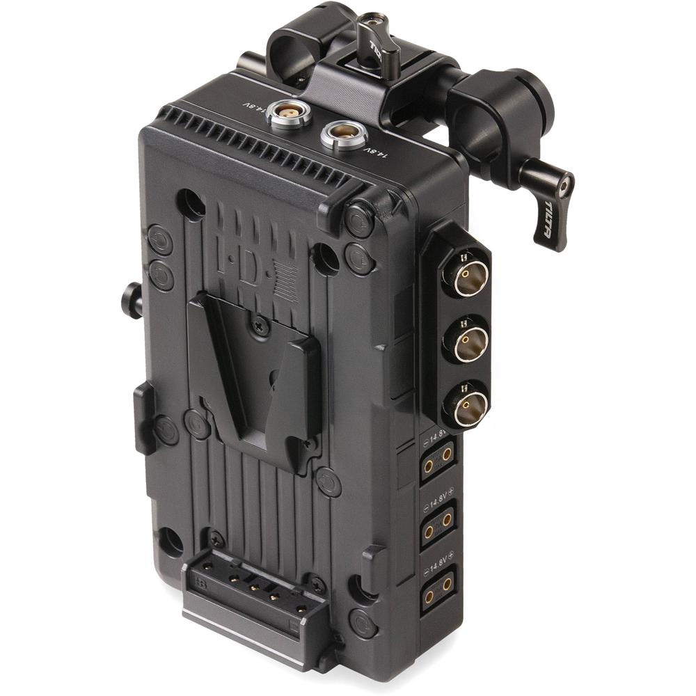 Tilta Placa de Batería Universal V-Mount con 5 Salidas D-Tap y Conexiones BNC SDI