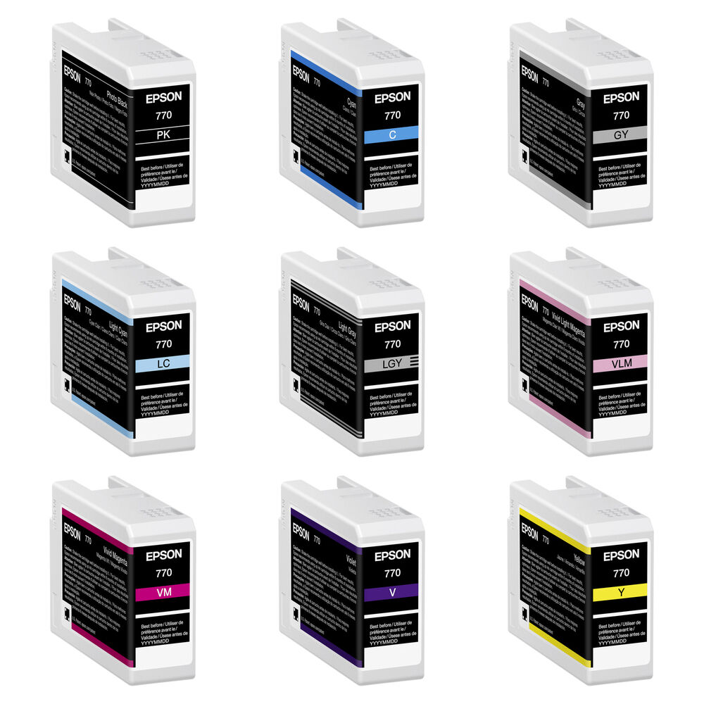 Epson Cartucho UltraChrome PRO10 para Impresora SureColor P700 - 9 Tintas Pigmentadas Arch
