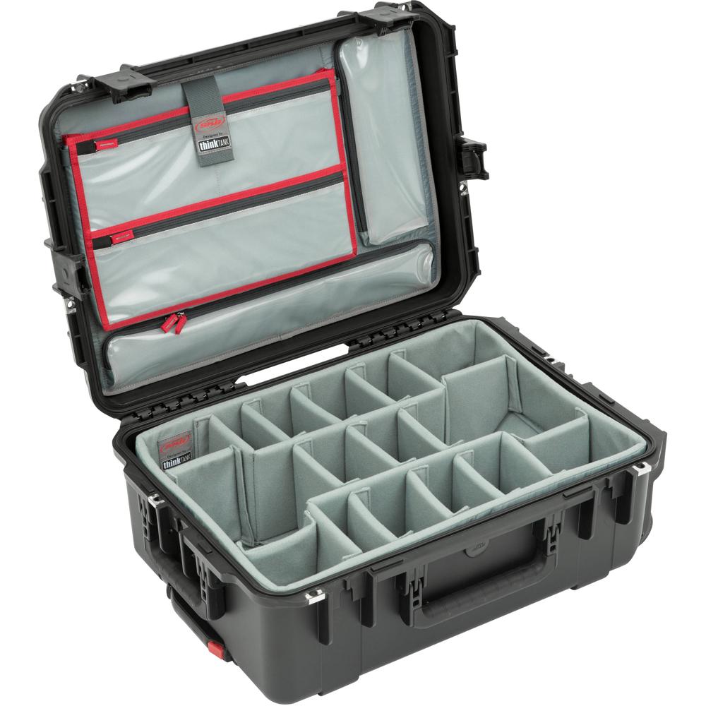 SKB iSeries 2215-8 Caja de Utilidad Impermeable con Ruedas, Divisores Think Tank y Organiz