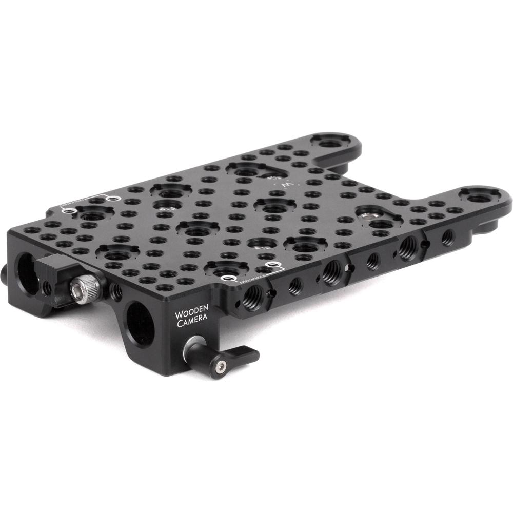 Wooden Camera Top Plate para Canon C500 Mark III/Mark II - Aluminio, Montaje 1/4""-20 y 3/8