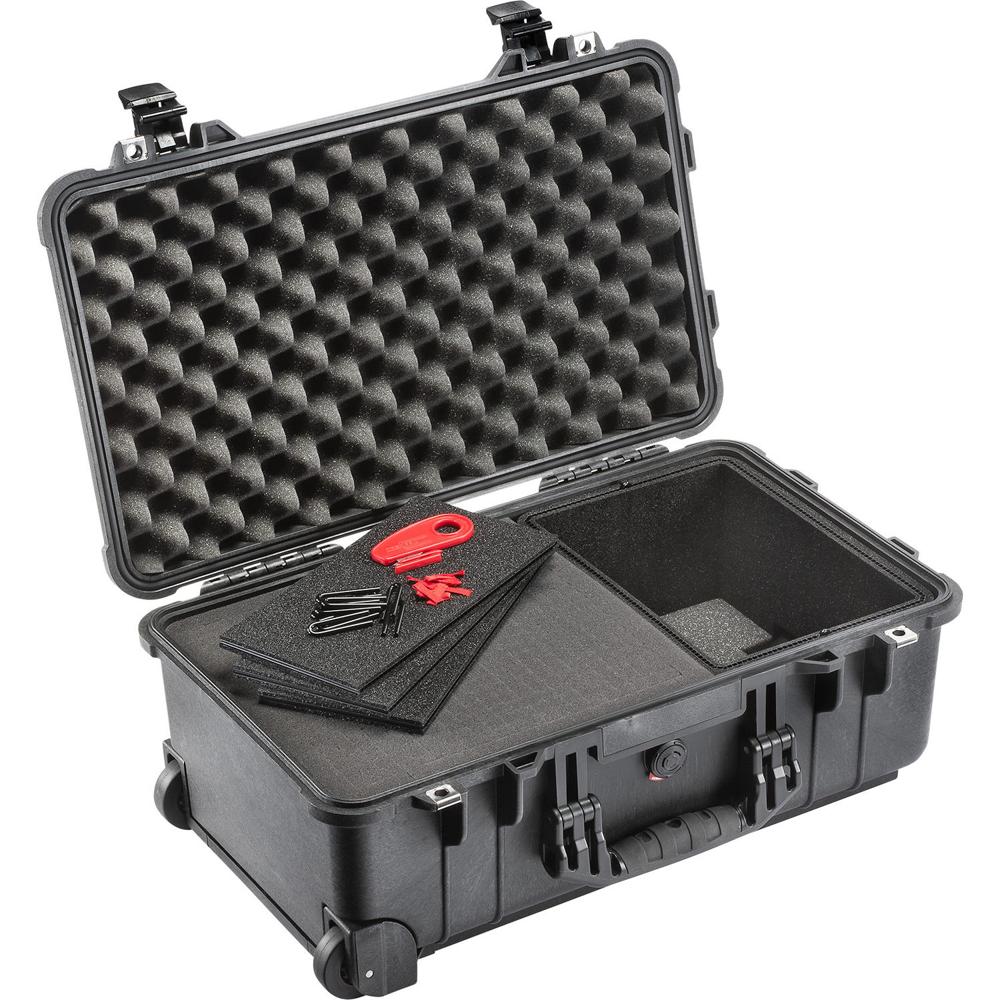 Pelican 1510TPF Maleta de Mano con Sistema de Divisores Trekpak y Espuma - Negra, Impermea