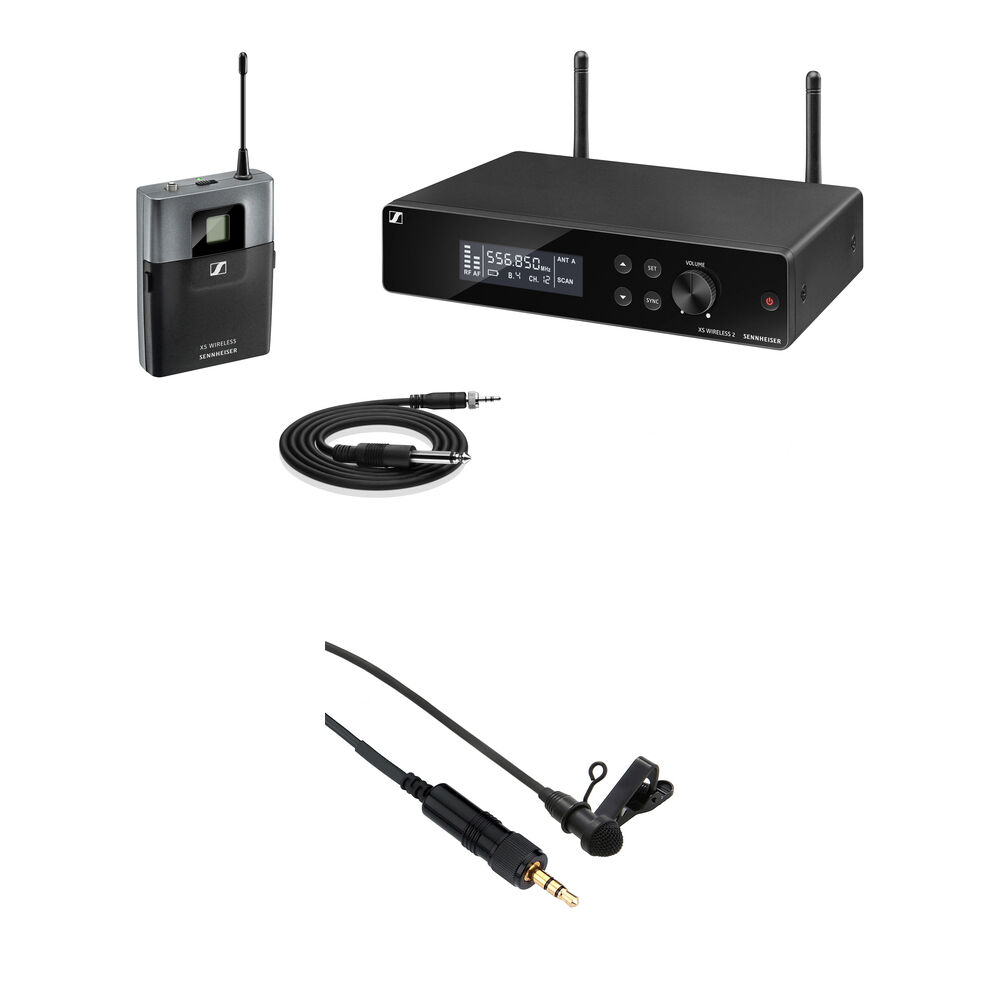 Sennheiser XSW2-CI1 Sistema Inalámbrico de Micrófono Lavalier Omni con Receptor Rackmoun