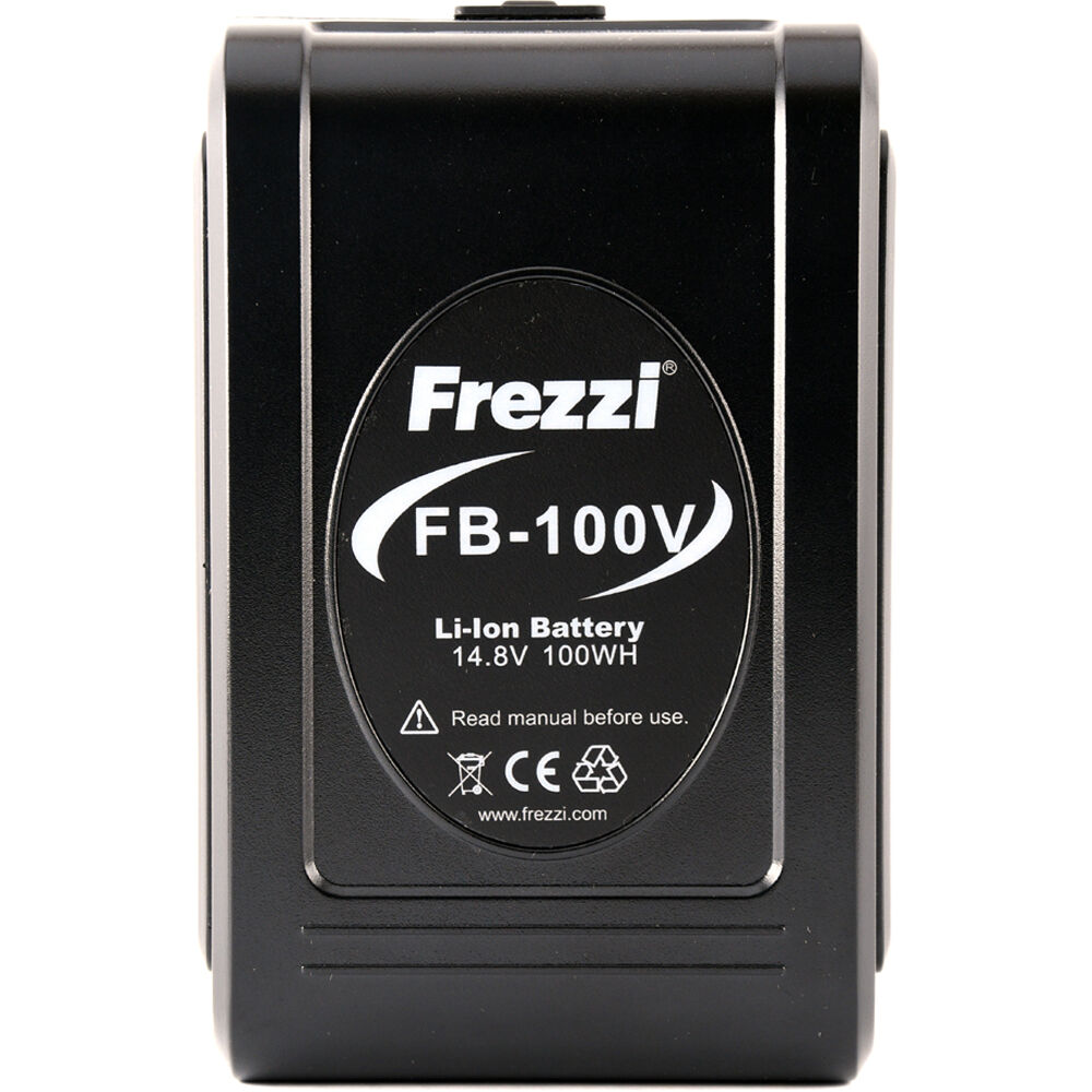 Frezzi Batería de Litio FB-100V 100Wh con D-Tap y Puertos USB (V-Mount) - Protección con