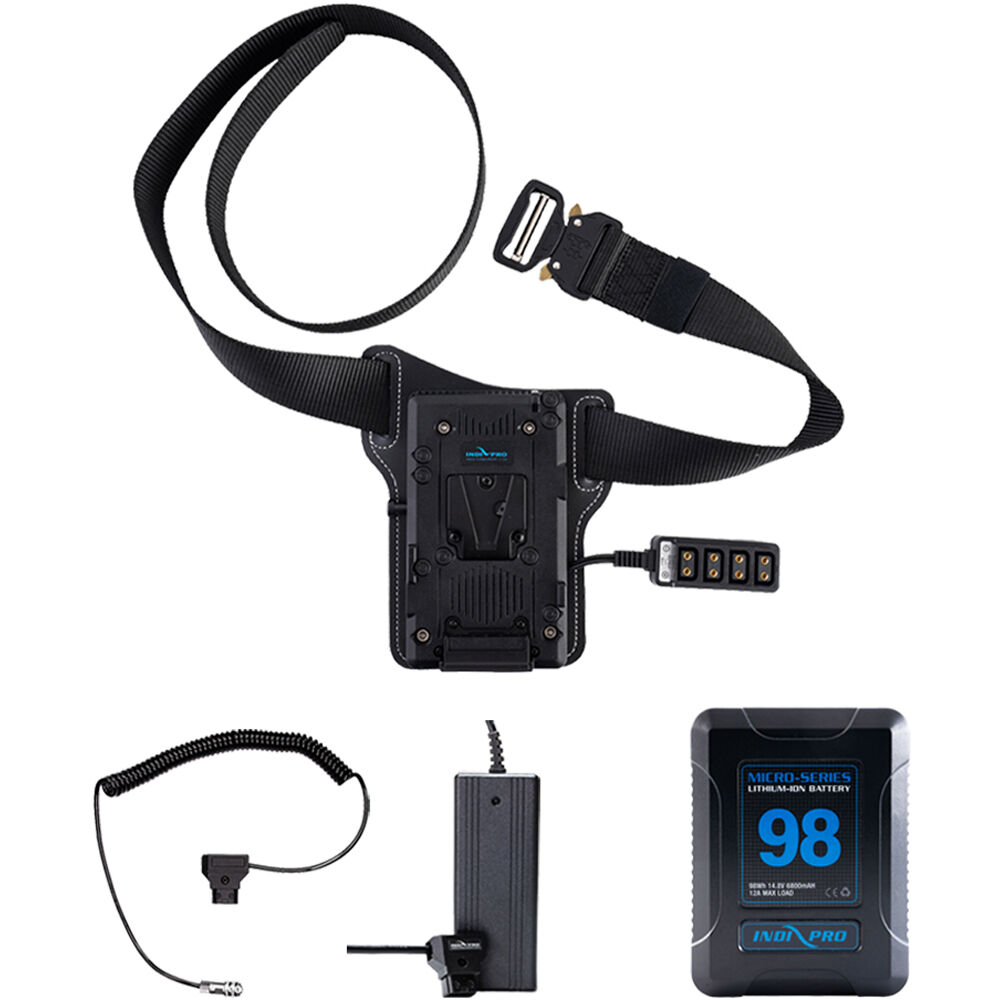 IndiPRO Kit de Batería V-Mount Micro-Series 98Wh para Blackmagic Pocket 4K & 6K
