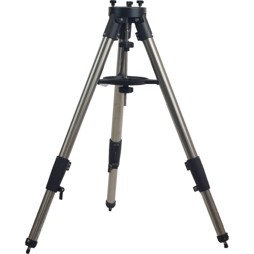 iOptron Tripode AZ Mount Pro - Acero Inoxidable, Altura Ajustable con Tornillos de Maripos