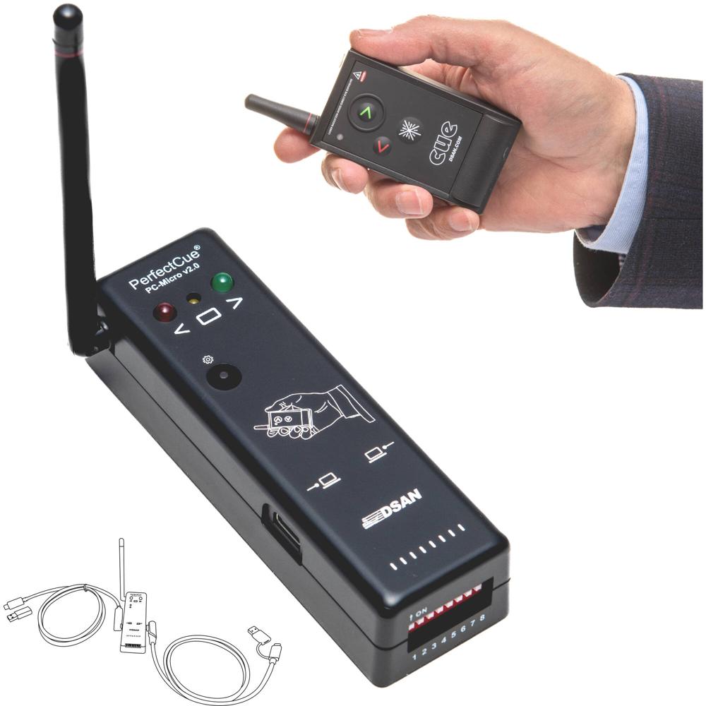 Dsan PerfectCue Micro Sistema de Señalización Ultracompacto con Transmisor PC-AS3, 300'