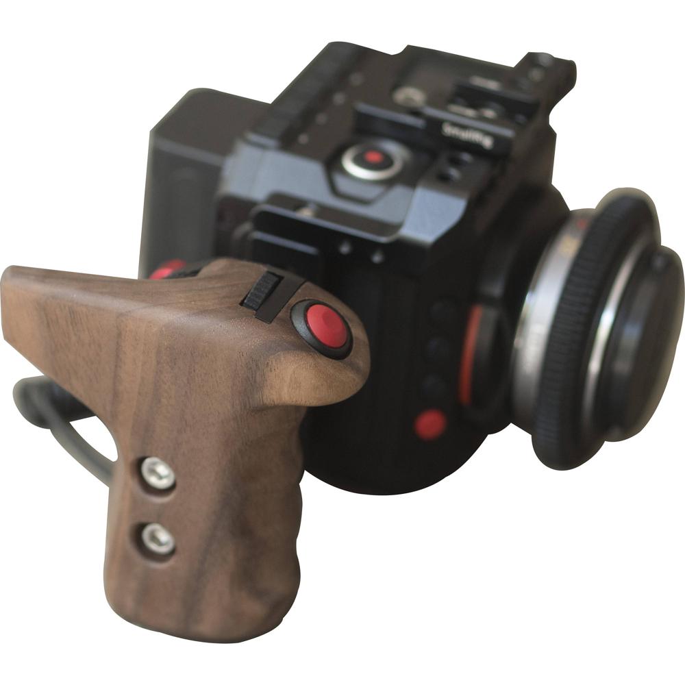 RVLVR Manija de Embrague Remoto Lateral Derecho con Control LANC para Cámara (Madera Noga