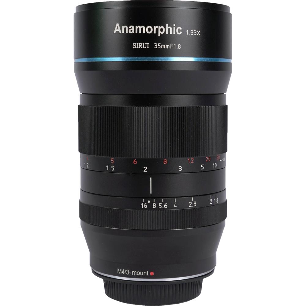 Sirui 35mm f/1.8 Anamorphic 1.33x Lens para MFT - Óptica Schott, 10 hojas de diafragma, 2