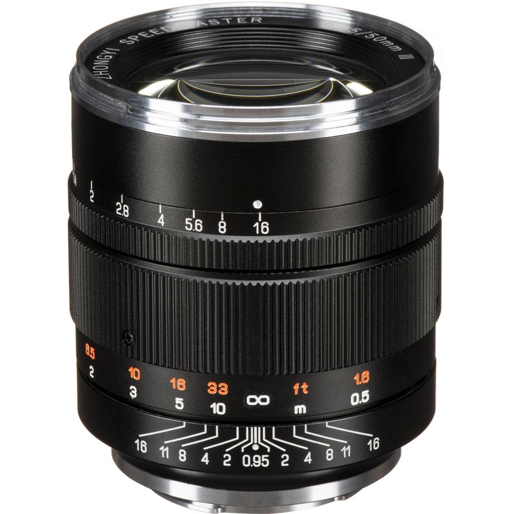 Mitakon Zhongyi Speedmaster 50mm f/0.95 III Lens para Sony E - Prime de Longitud Normal, D