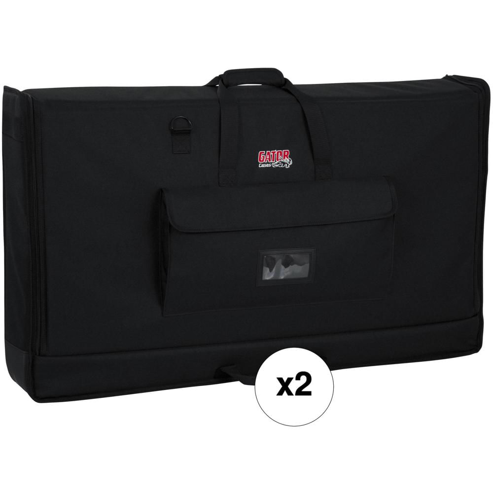 Gator Bolsa de Transporte Padded Nylon para Pantallas LCD 40-45"" con Acolchado, 2-Pack