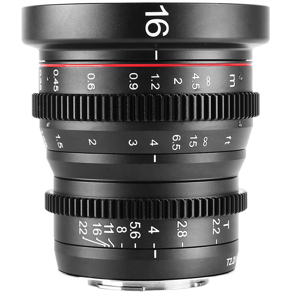 Meike Lente de Cine 16mm T2.2 MFT Manual con Montura Micro Cuatro Tercios