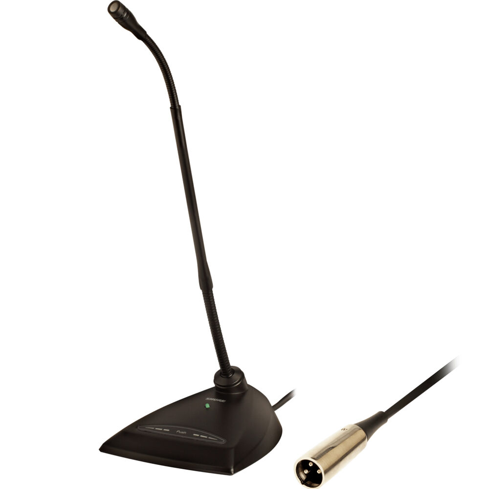 Shure MX412DC Micrófono de Gooseneck Cardioide de 12"" con Montaje de Escritorio