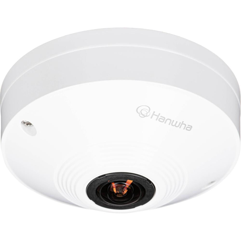 Hanwha Vision QNF-8010 Cámara Fisheye Dome de Red 6MP para Interior, 1.14mm, 2048 x 2048