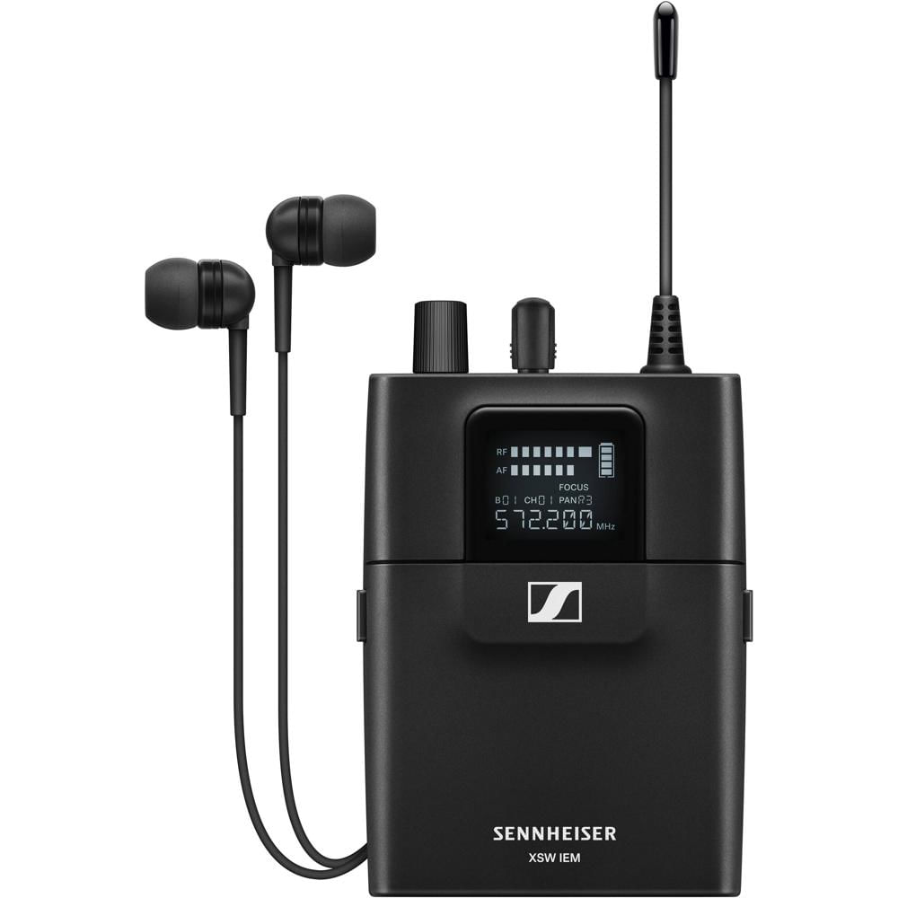 Sennheiser XSW IEM EK Receptor Inalámbrico Estéreo con Auriculares IE 4 (B: 572 a 596 MH