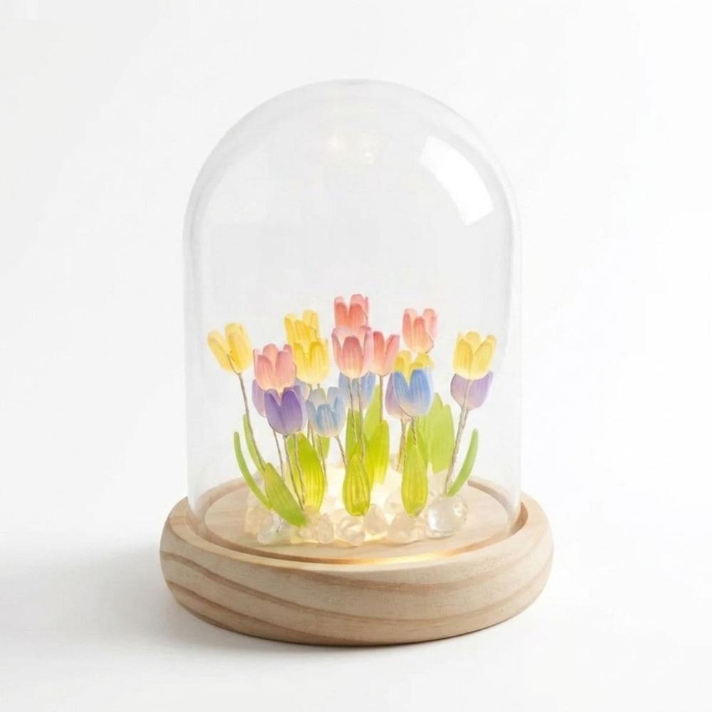 Lámpara Cúpula de Tulipanes Decorativa Mixto   725CM02