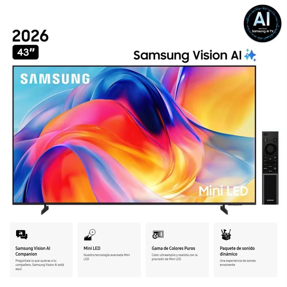 Televisor Samsung 43 Mini Led Smart UHD 4K Vision Ai UN43M70HAGXPE 2026