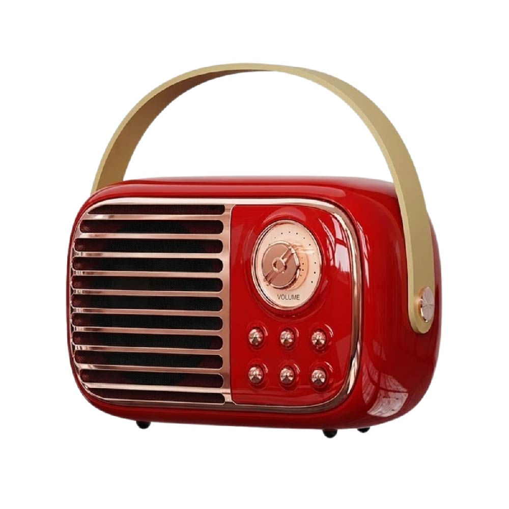 PARLANTE BLUETOOTH RETRO VERSION 2 PORTATIL CON USB Y ENTRADA AUX