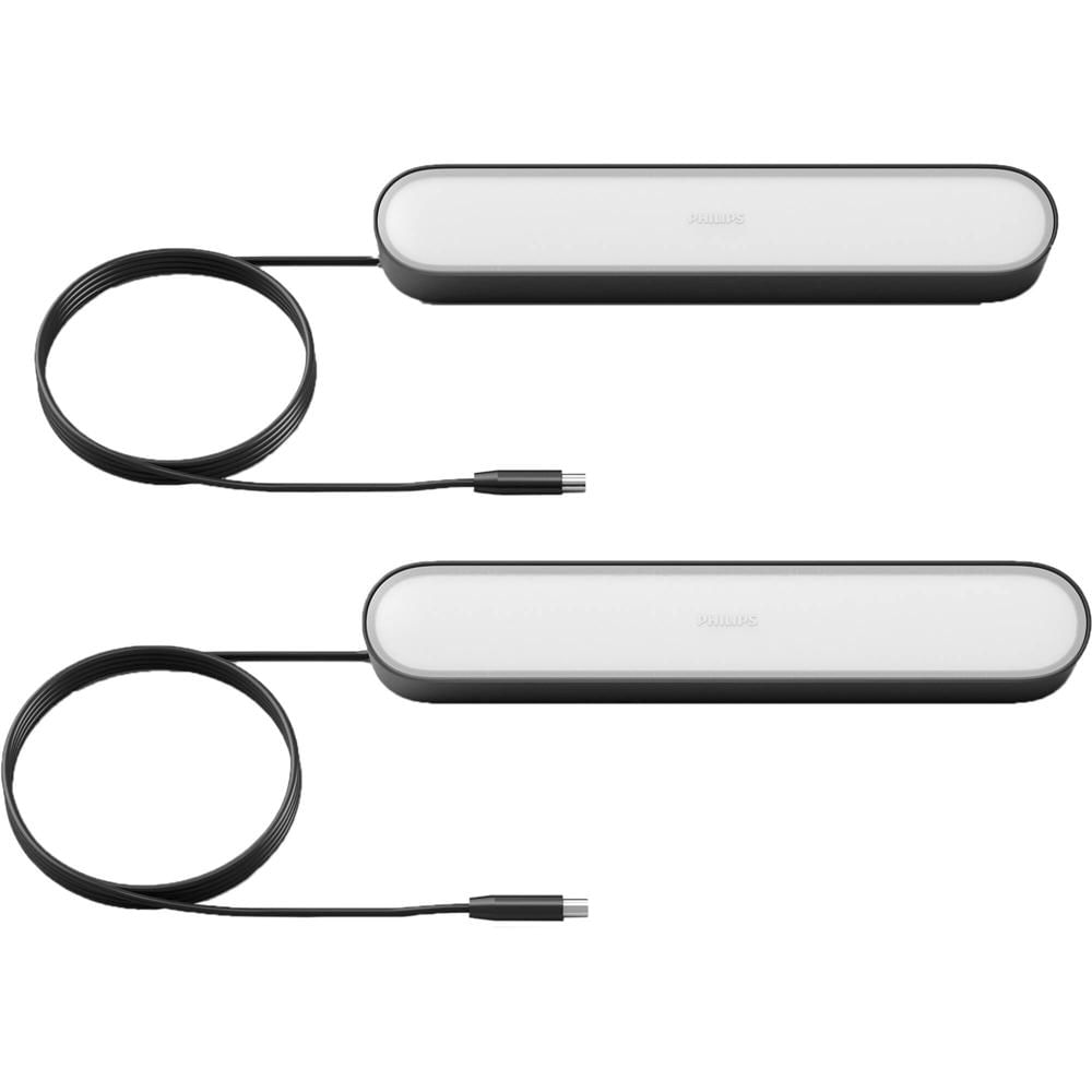 Philips Hue Play Light Bar 2-Pack - 530 Lumens, Dimmable, 2000 a 6500K, Compatible con Ale