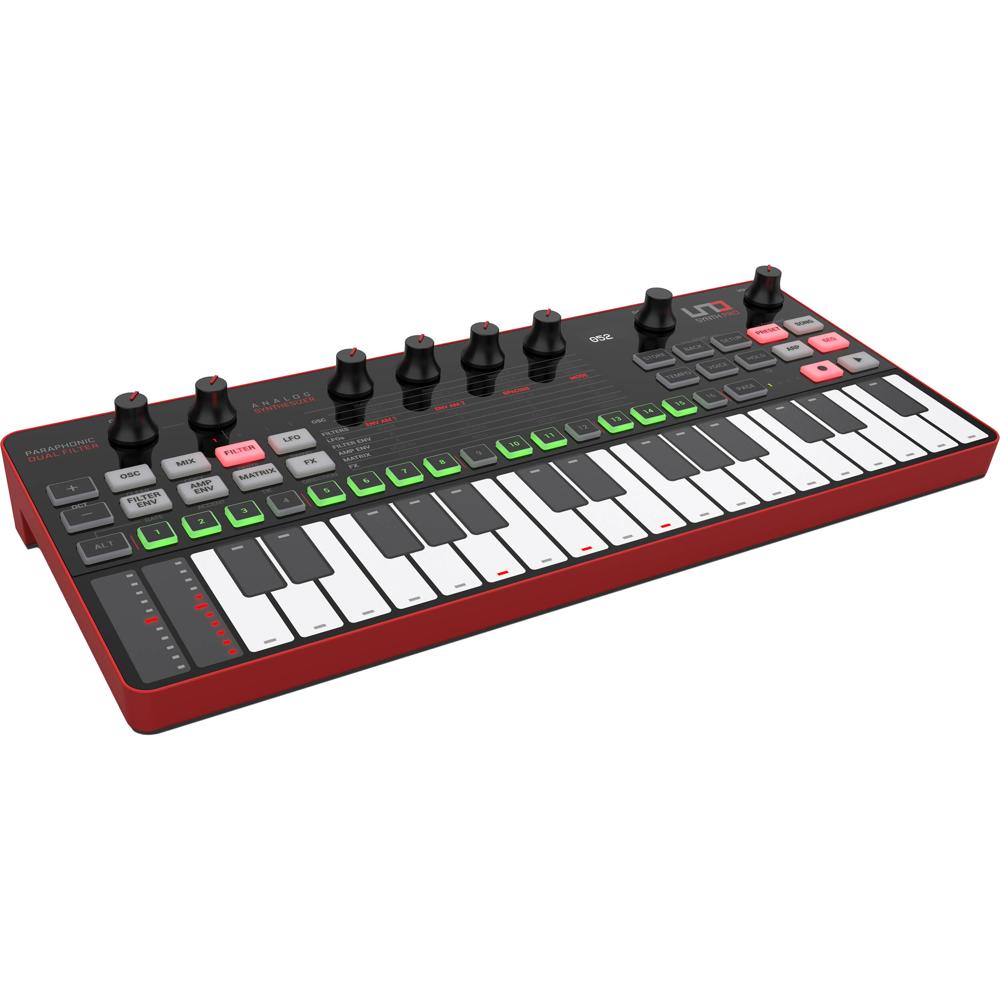 IK Multimedia UNO Synth Pro Desktop Sintetizador Analógico Parafónico con 3 Osciladores,