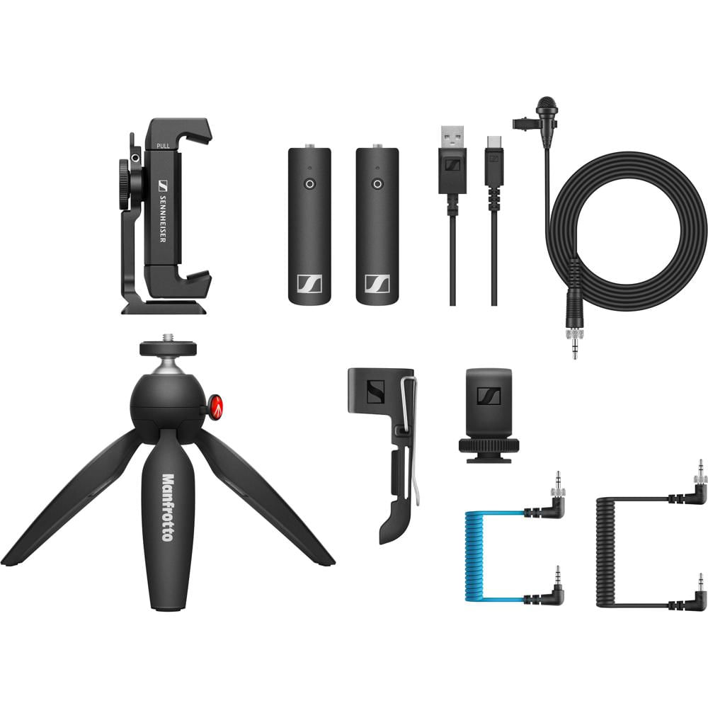 Sennheiser XSW-D Portable Lav Mobile Kit ME 2-II Mic, Transmisor y Receptor, Incluye Manfr