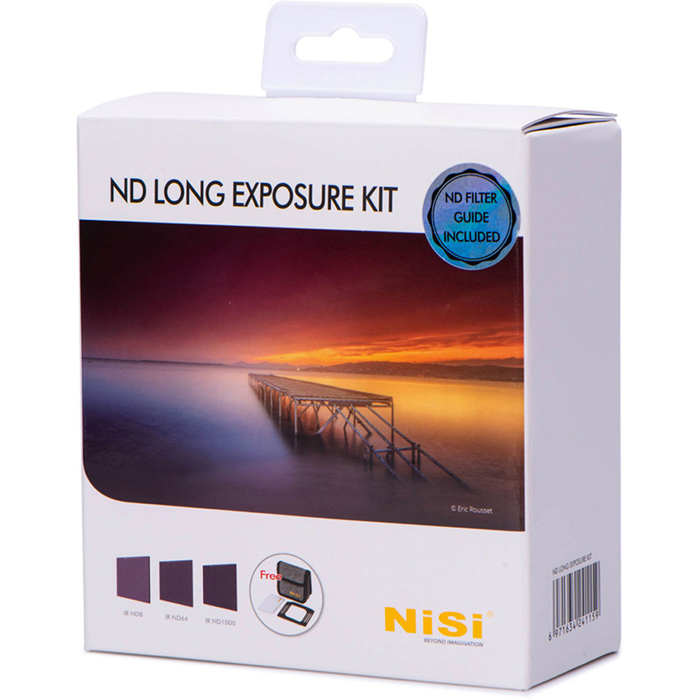 NiSi Filtro de Densidad Neutra Sólido para Larga Exposición Kit 100 x 100mm (0.9, 1.8, 3