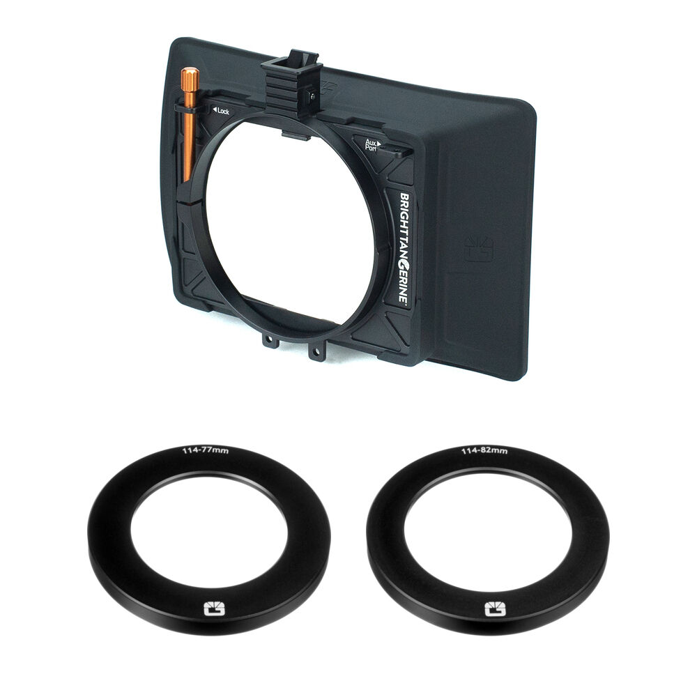 Bright Tangerine Misfit Atom Matte Box con Adaptadores de Rosca 77 a 114mm y 82 a 114mm