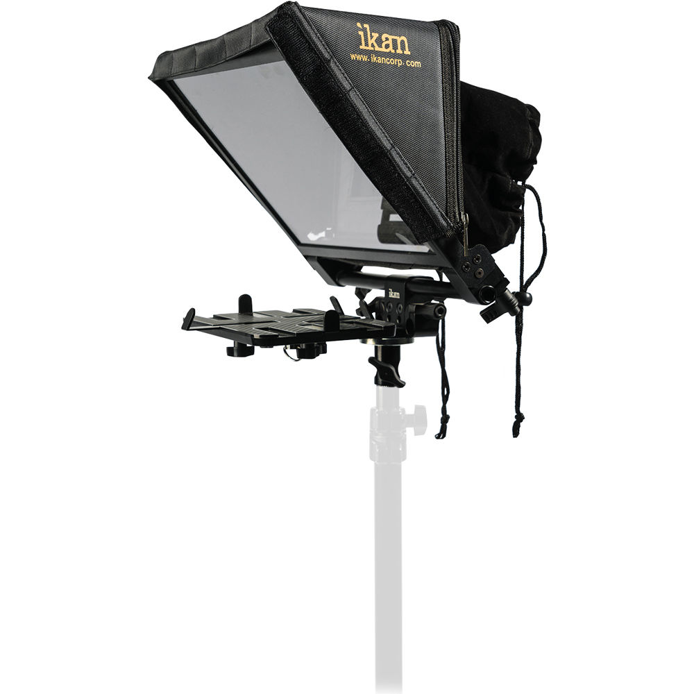 ikan Teleprompter Elite para Tablet y iPad con Montaje en Trípode, Compatible con Tablets