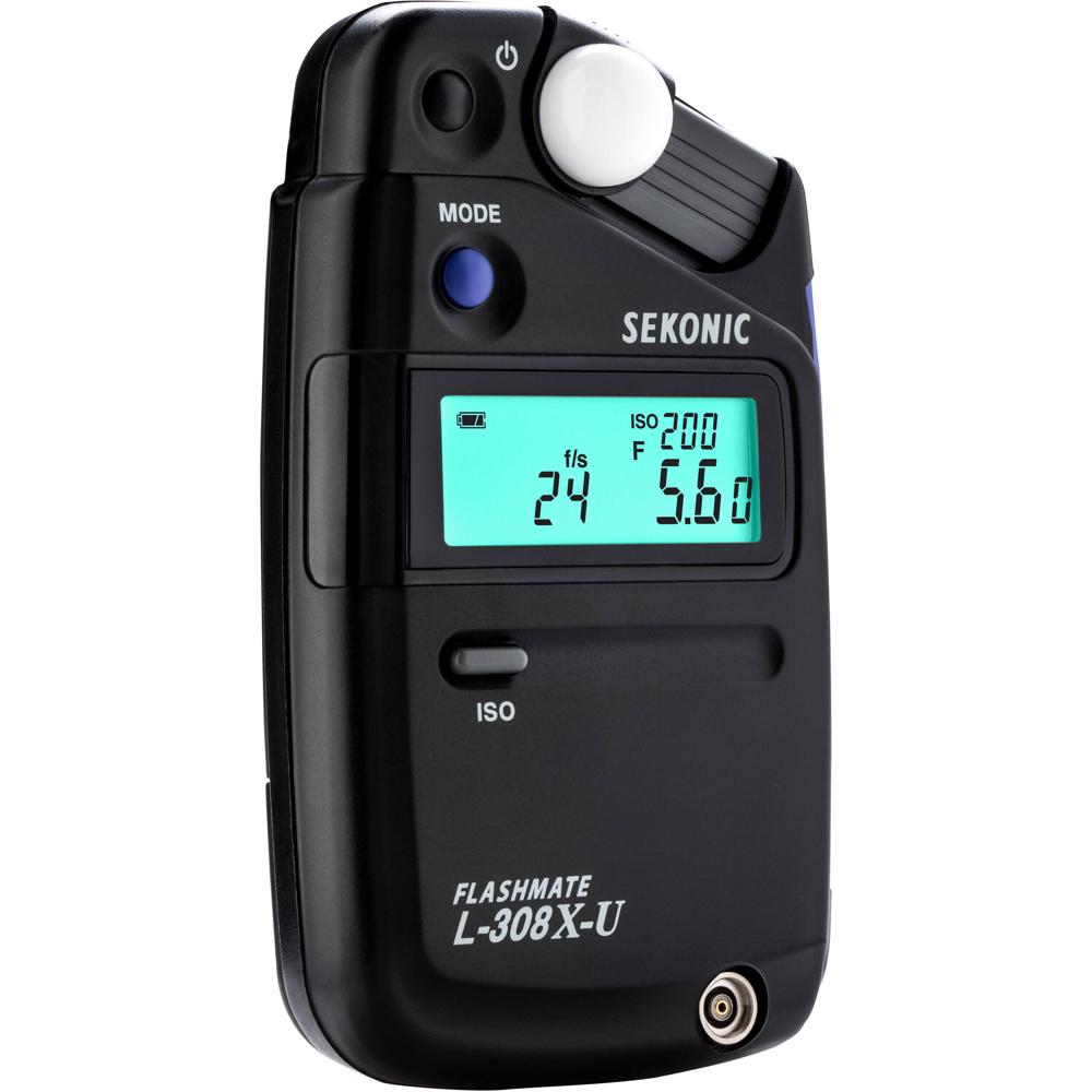 Sekonic L-308X-U Medidor de Luz Flashmate - Medición de Luz Incidente y Reflejada, Modos