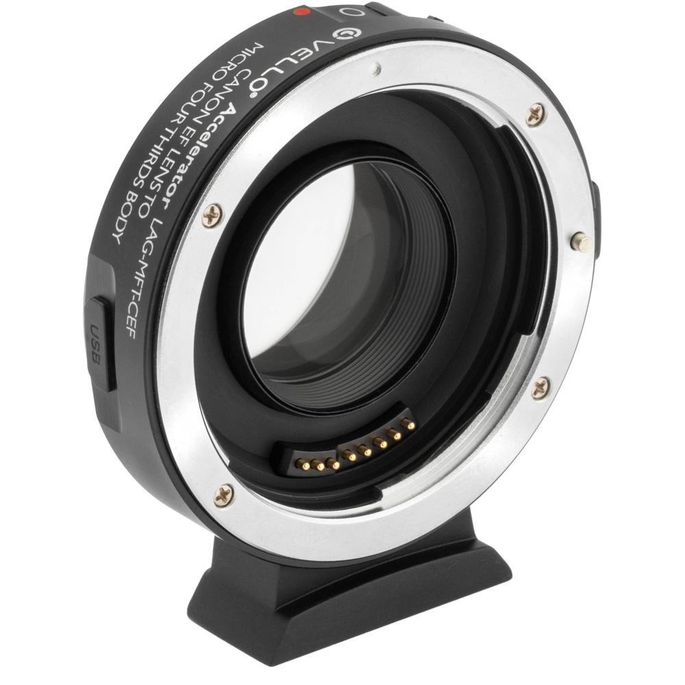 Vello Adaptador de Lente Reductor para Lentes Canon EF a Cámaras Micro Cuatro Tercios - 0