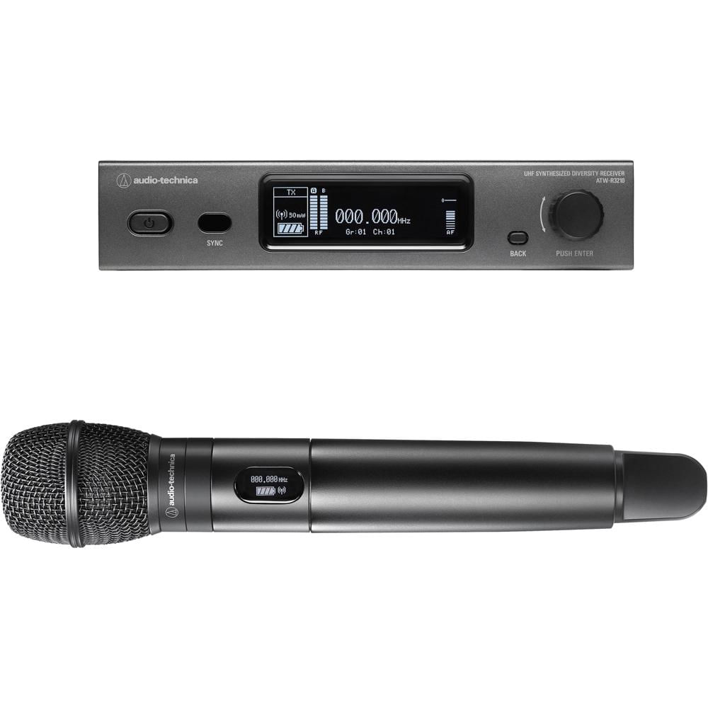 Audio-Technica ATW-3212/C710 Sistema Inalámbrico de Micrófono de Mano con Cápsula ATW-C