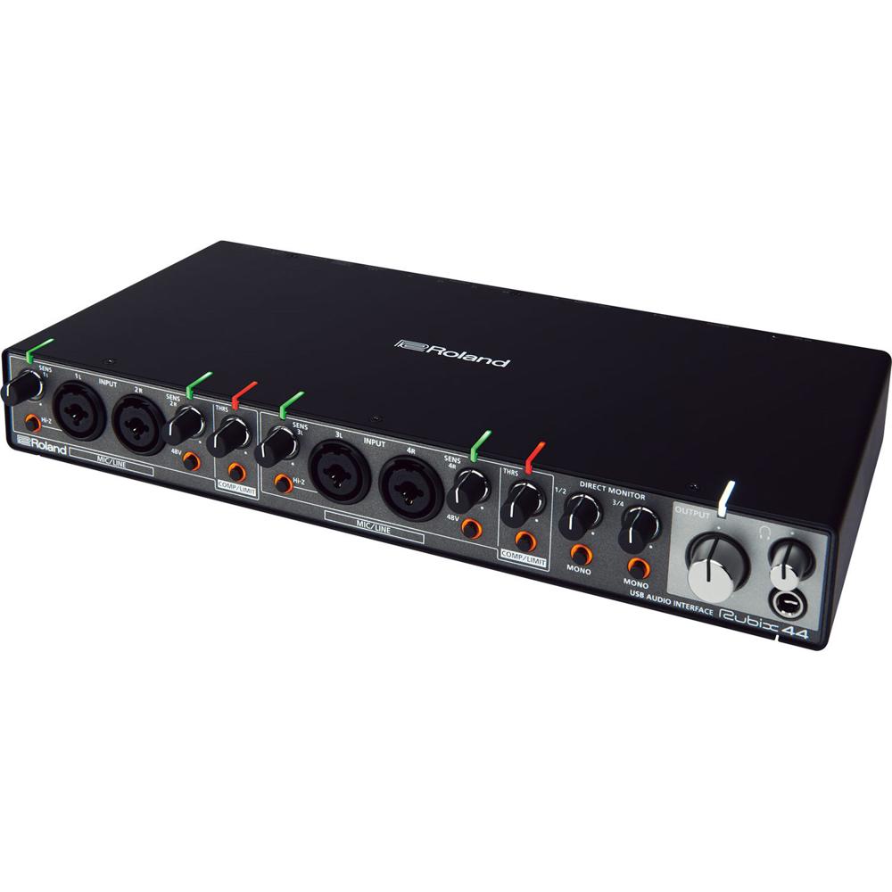 Roland Rubix44 Interfaz de Audio USB 4x4 con 4 Preamplificadores de MicrÃ³fono y ResoluciÃ