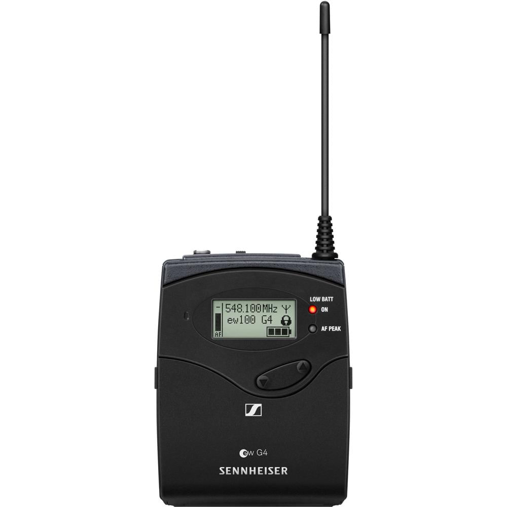Sennheiser SK 100 G4 Transmisor Inalámbrico Bodypack A: 516 a 558 MHz, 30mW, Conector 3.5