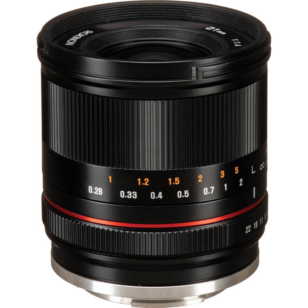 Rokinon 21mm f/1.4 Lens Sony E - Apertura f/1.4, 3 Elementos Asféricos, Ultra Multi-Coati