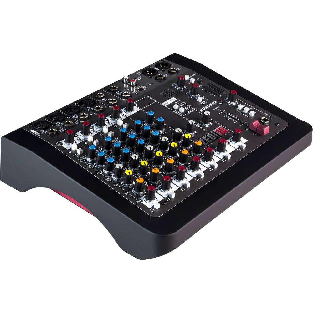 Allen & Heath ZEDi-10 Mezclador Híbrido Compacto con Interfaz USB, 10 Canales, 4 Entradas