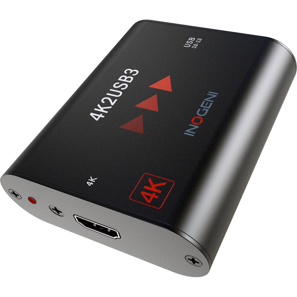 INOGENI Capturadora de Video 4K HDMI a USB 3.0 - Soporta 4K a 30 fps, Compatible con Windo