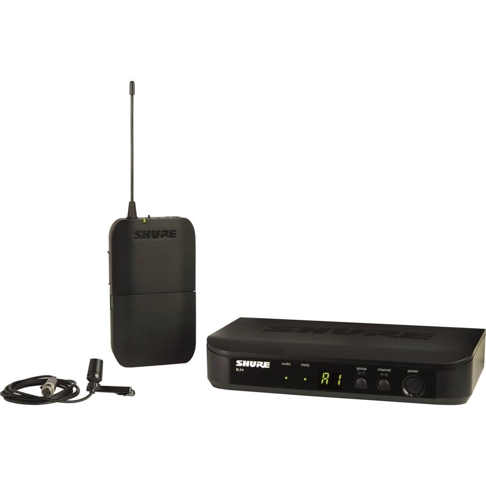 Shure BLX14/CVL Sistema Inalámbrico de Micrófono Lavalier Cardioide CVL, 542 a 572 MHz,