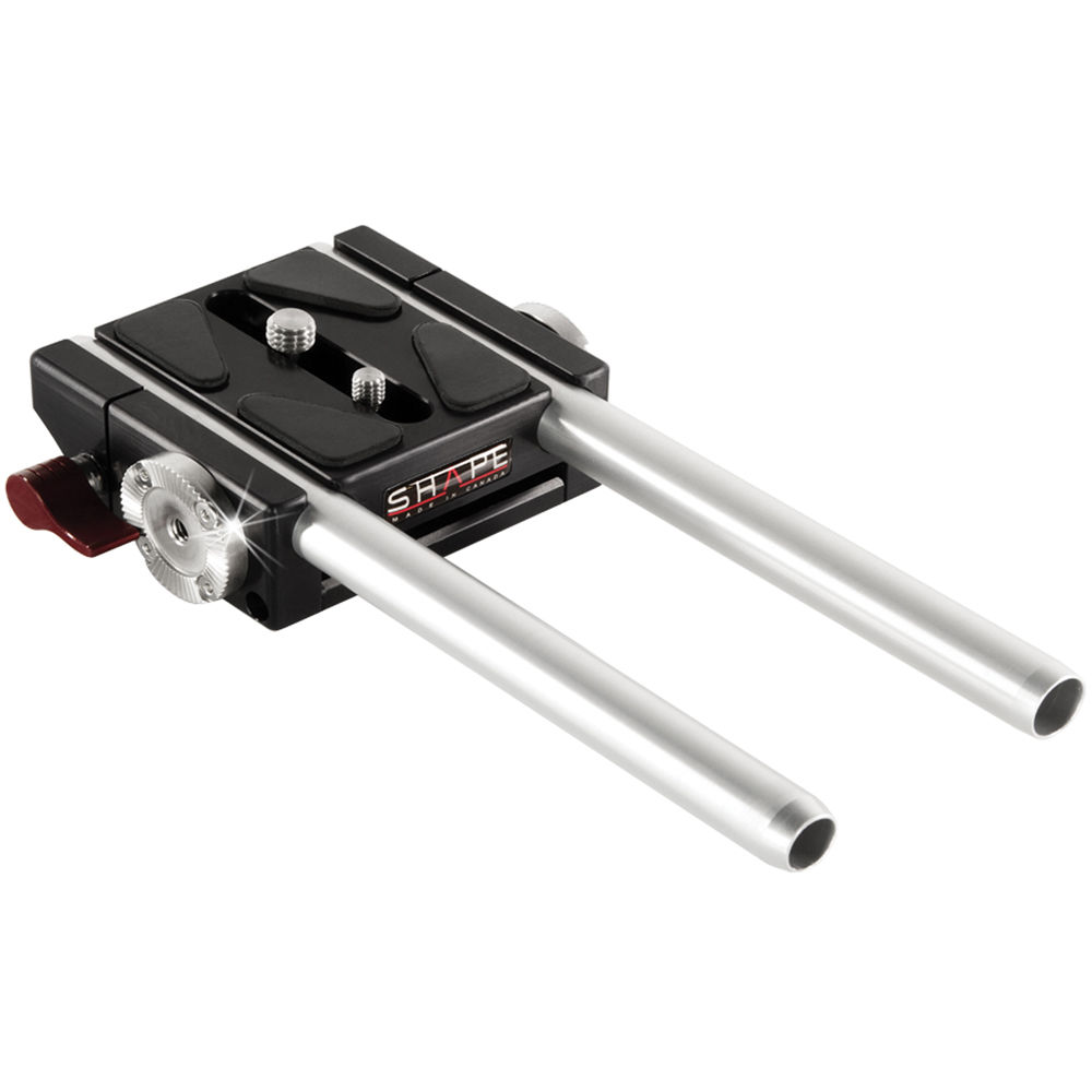 SHAPE Placa Ligera para Sony FS7 con Soporte de Varillas de 15mm y Adaptador V-Lock