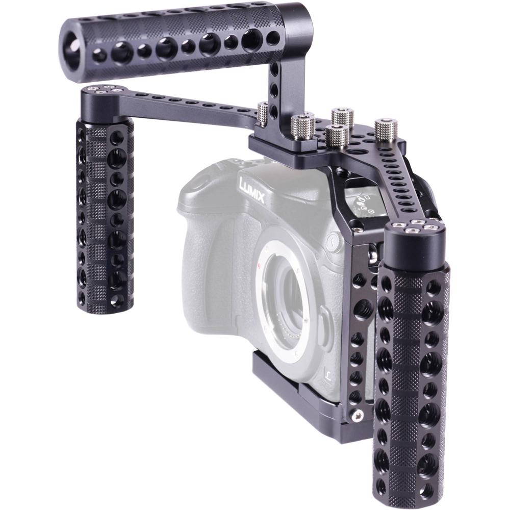 LockCircle BirdCage GH4 BoomBooster Bundle para cámaras Panasonic Lumix GH4 con adaptador